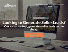 Tablet Screenshot of listingmachine.com